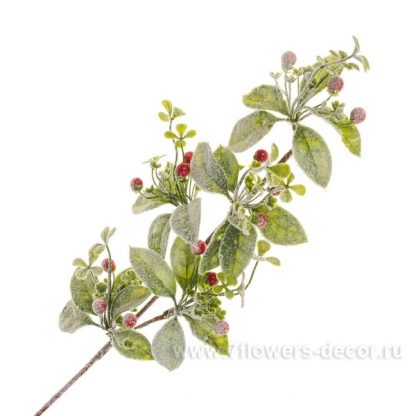 Ветка ягодная искусственная пластик 50см TYH20414