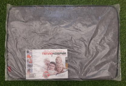 Теплый коврик для животгых, балкона, обуви электрический Теплоковрик Русская зима ТК-3, 80*55 см, 80 Вт, серый ковролин