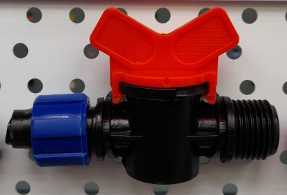 Кран для ленты 1/2" наружный 16мм 6205 (для систем полива и капельного полива)