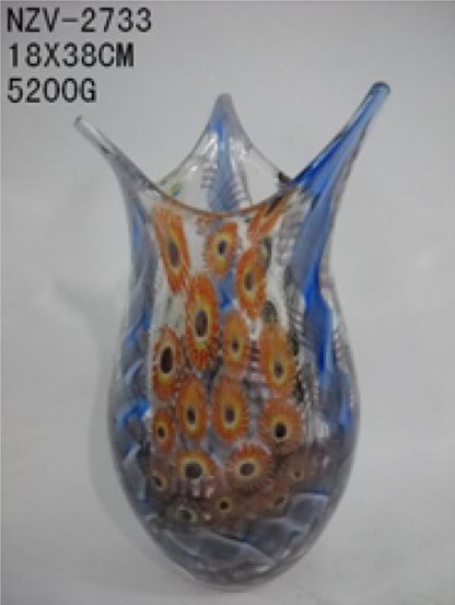 2733 Ваза Мурано 18*18*38см 003208 (сувенир)