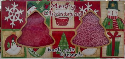 Набор подарочный косметический MARRY CHRISTMAS соль 2*80 г и жемчужины 2*50 г SL 15426