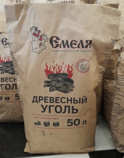 Уголь древесный 50 л, Емеля, 7601