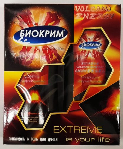 Подарочный мужской набор 750 "EXTREME Энергия вулкана" (шампунь 250мл и гель-душ 250мл)